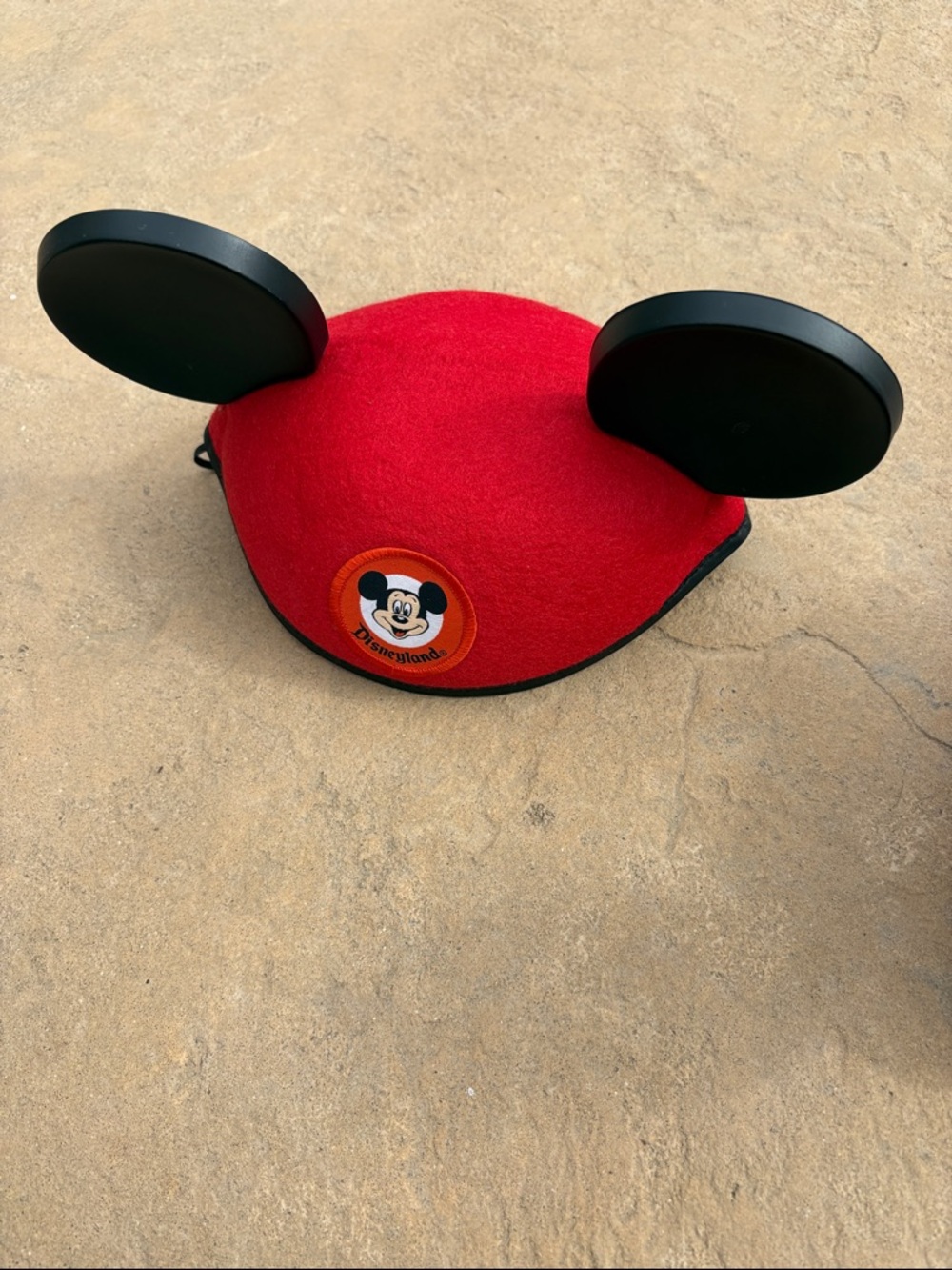 Disneyland Classic Red Mickey Ear Hat with Black Ears